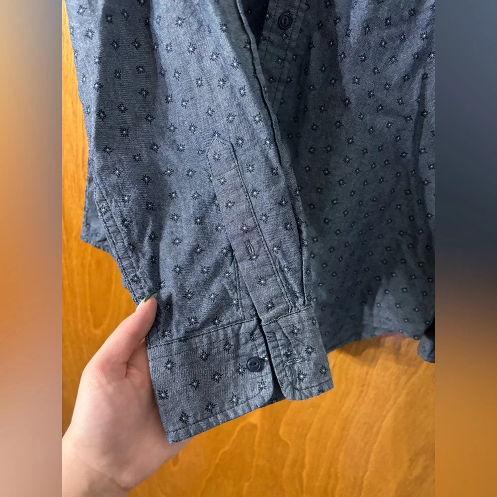 Levi's Blue Patterned Casual Shirt